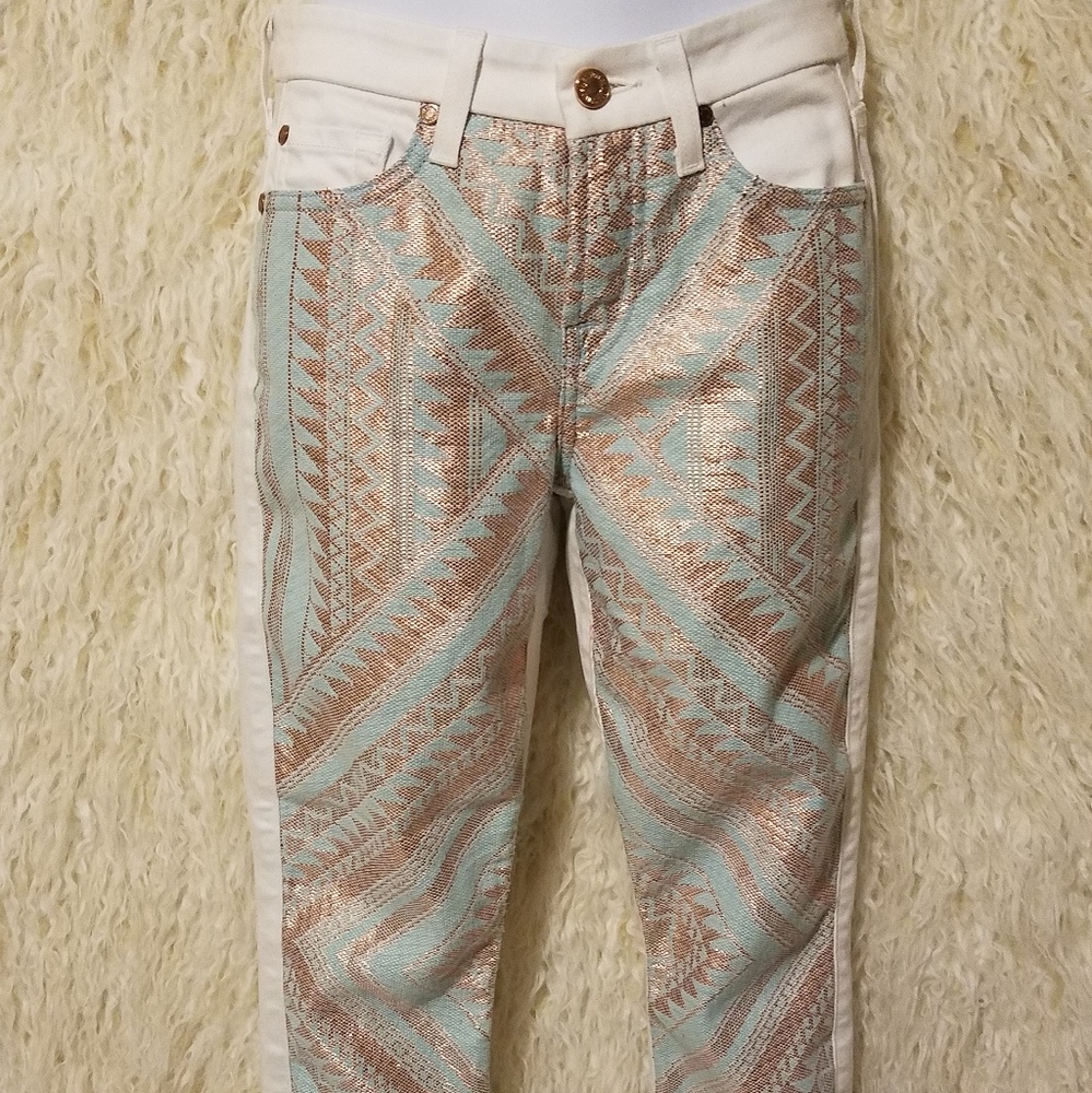 7 For All Mankind Malhia Kent White Jeans